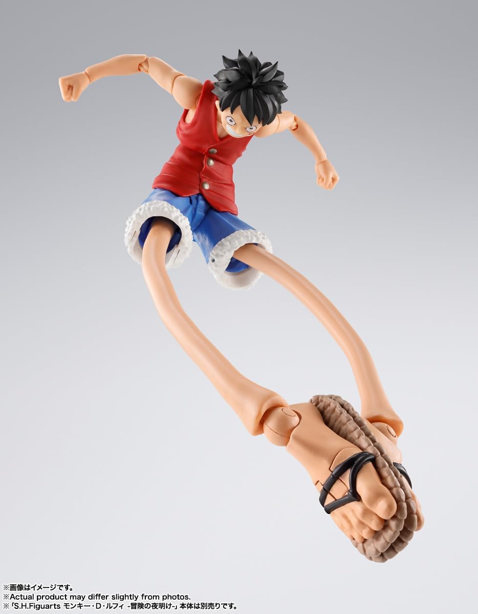 BANDAI SPIRITS S.H. Figuarts ONE PIECE Monkey D. Luffy - Dawn of Adventures - Rubber Rubber Optional Parts Set, Approx. 5.7 inches (145 mm), PVC & ABS Pre-painted Option Parts