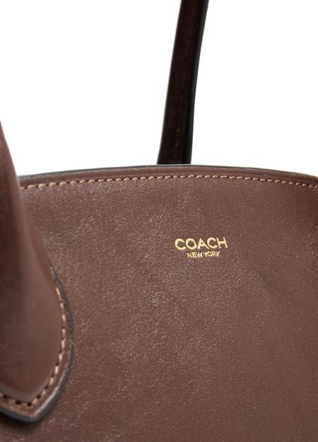 COACH Empire carryall 34 glazed leather shoulder bag - Image 6