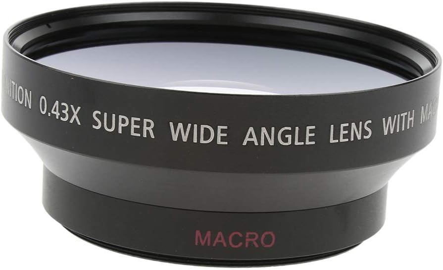 KESOTO 0.43X 62mm Wide Macro Lens Conversion Lens for Sony Canon Nikon Cameras