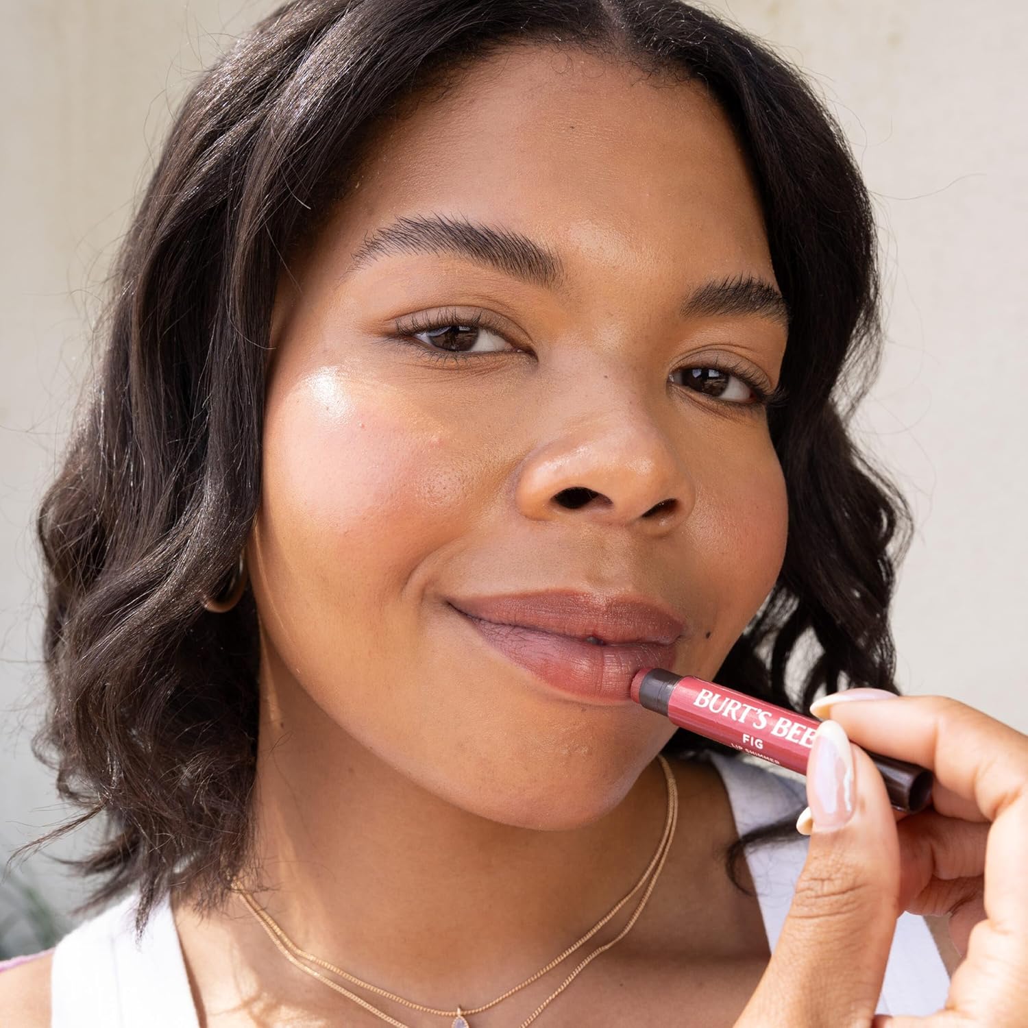 Burt's Bees Shimmer - Juego de tintes labiales, regalos para el día de la madre, barra de bálsamo labial tintado, hidratante para hidratación durante todo el día con acabado pigmentado brillante de