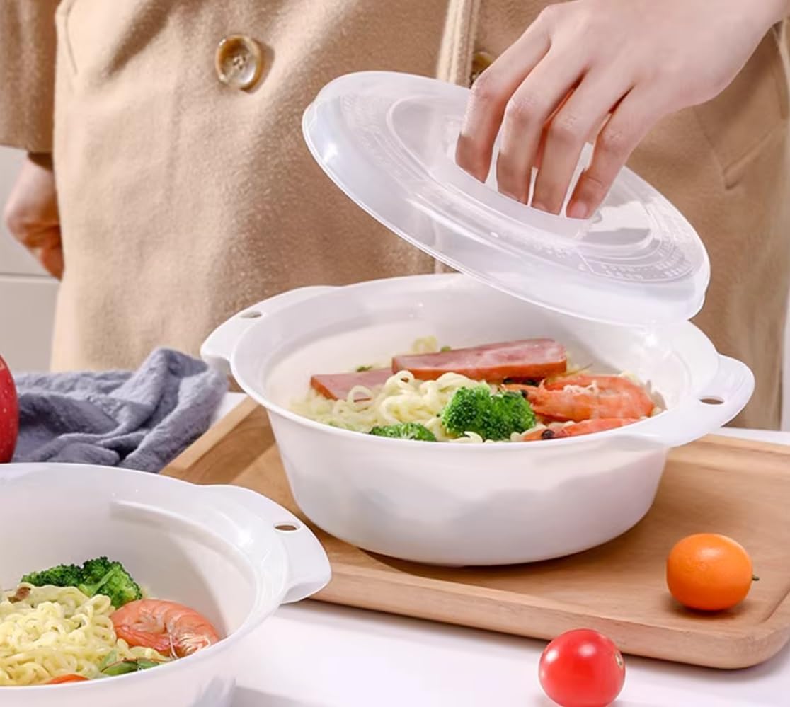 (Made in Japan) Instant Dedicated Pot and Bowl Not Required, Microwave Cooker, Ramen with Vegetables, Easy Clean-Up!