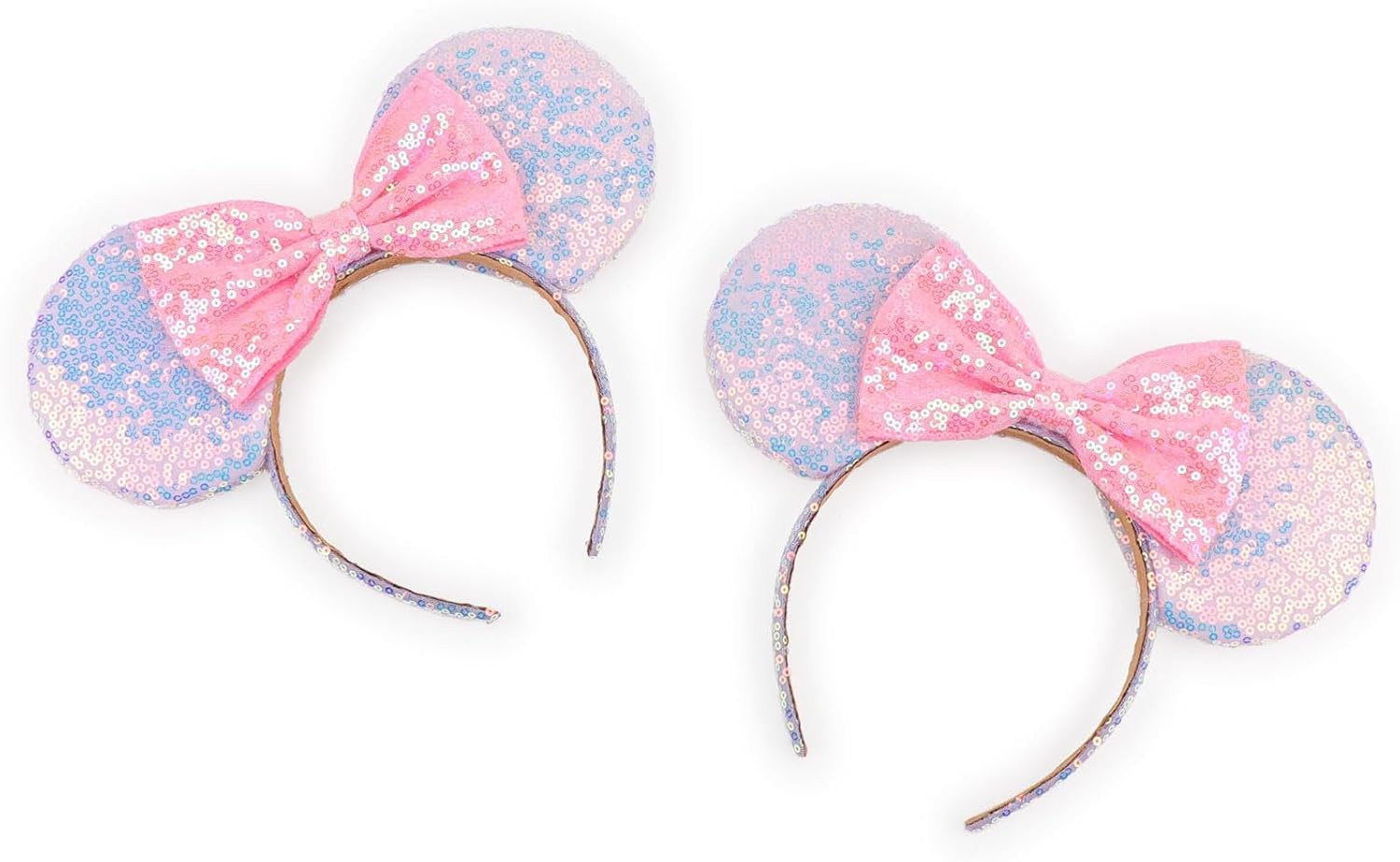 DRESHOW Mouse Ears Bow Headbands Sequins Party Decoration Cosplay Costume for Women