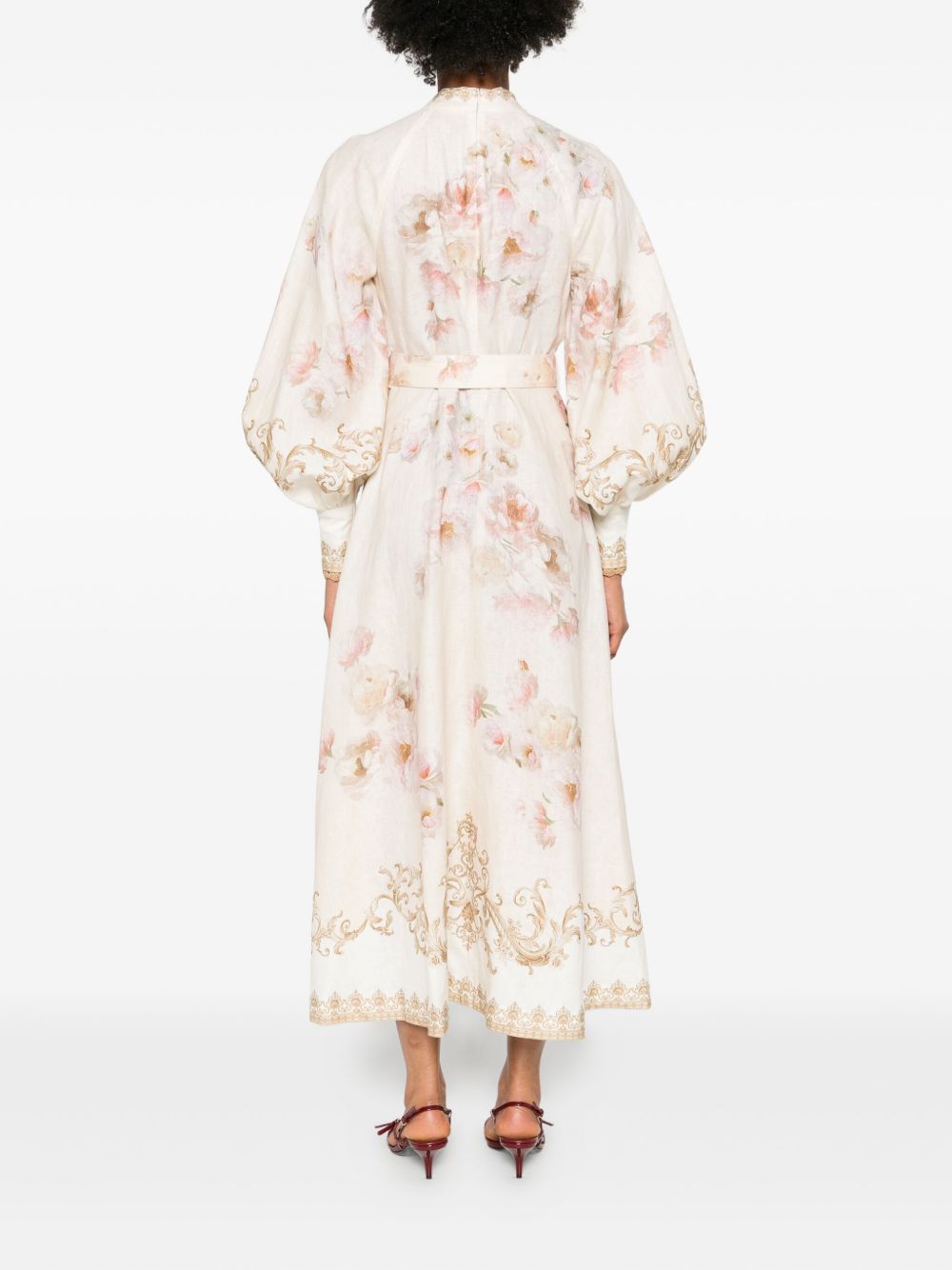 Zimmermann ジマーマンプリントリネンミディドレス - Image 6