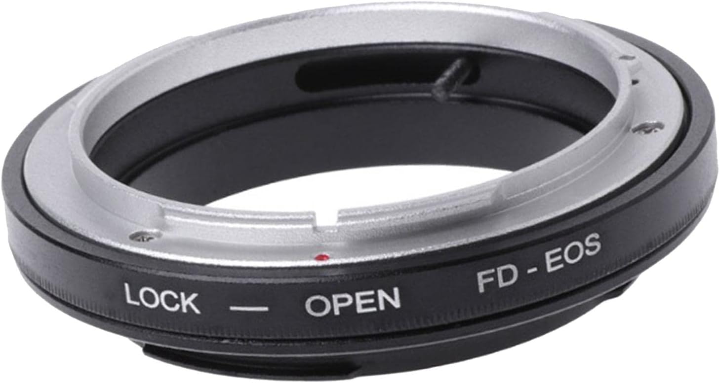 B Baosity FD-EOS Ring Adapter Lens Adapter FD Lens for EF Canon EOS Mount Camera