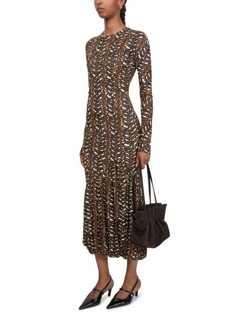 FERRAGAMO Jersey viscose long dress - Image 6