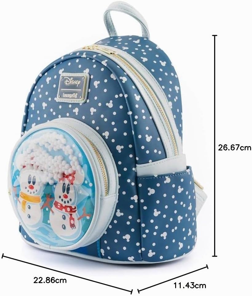 Mochila Mickey Minnie Snowman Disney Loungefly 26 cm
