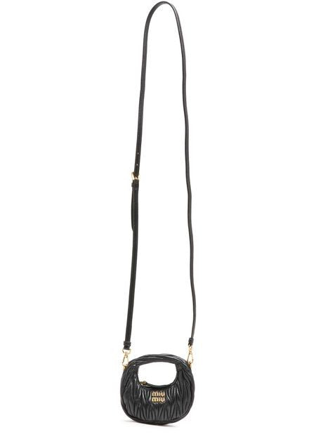 MIU MIU キルティングナッパレザーのワンダーマイクロホーボーバッグ - Image 6
