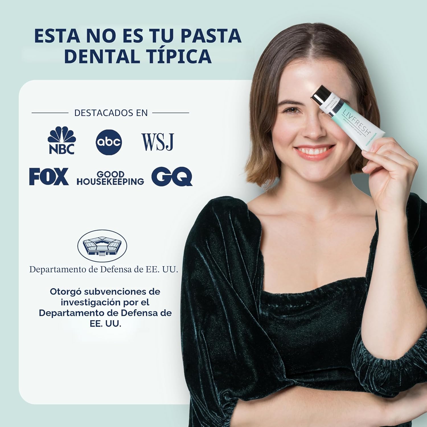 LivFresh Gel de pasta de dientes, clínicamente probado para eliminar la placa un 250% mejor, mejora la salud de las encías un 190% mejor, previene y reduce el sarro, refresca el aliento, gel dental