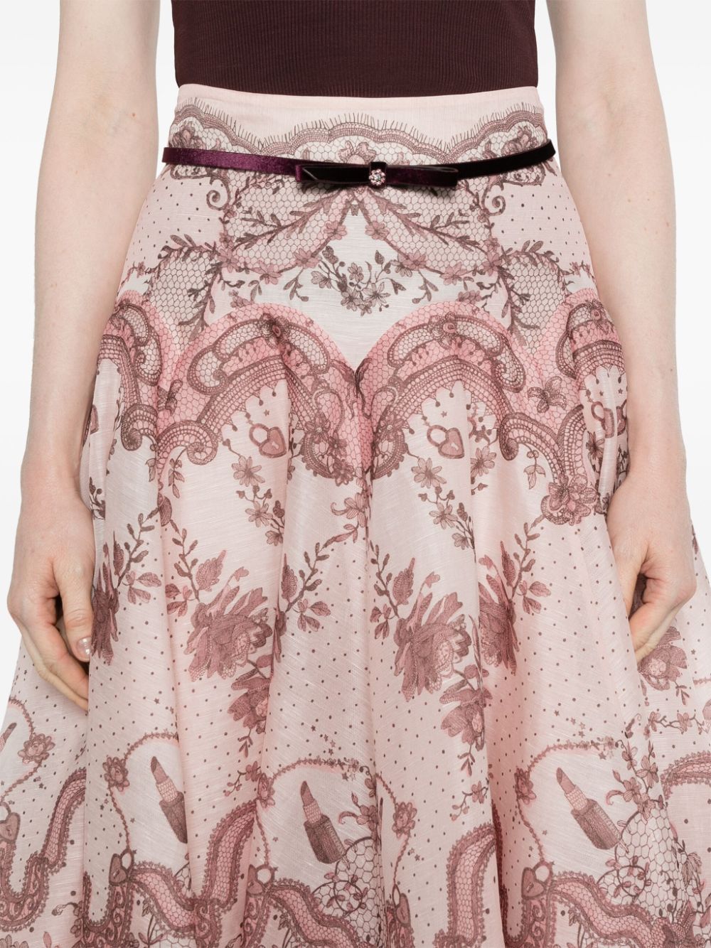 Zimmermann Zimmermann Crush Silk Blend Skirt - Image 6