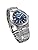 Seiko SBPN071 Solar Quartz Men's Wristwatch, Silver, Blue, Bracelet Type