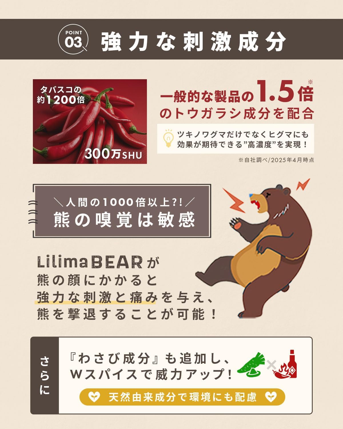Repellent Spray, Super Strong, Bear Repellent Spray, Large Capacity, 30 Seconds Continuous Spraying, Bear Compatible
