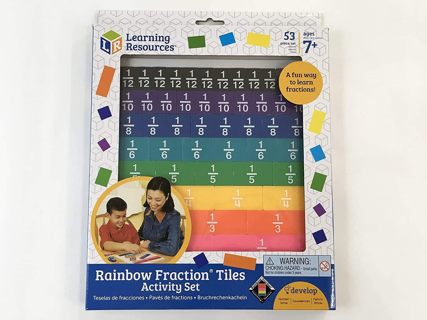 Learning Resources LER0615 Mathematics Teaching Materials [Learn Fractions, Decimals, %] Tower Cube, Genuine Product & Learning Resources Learning Resources Mathematics Teaching Material, Fraction,
