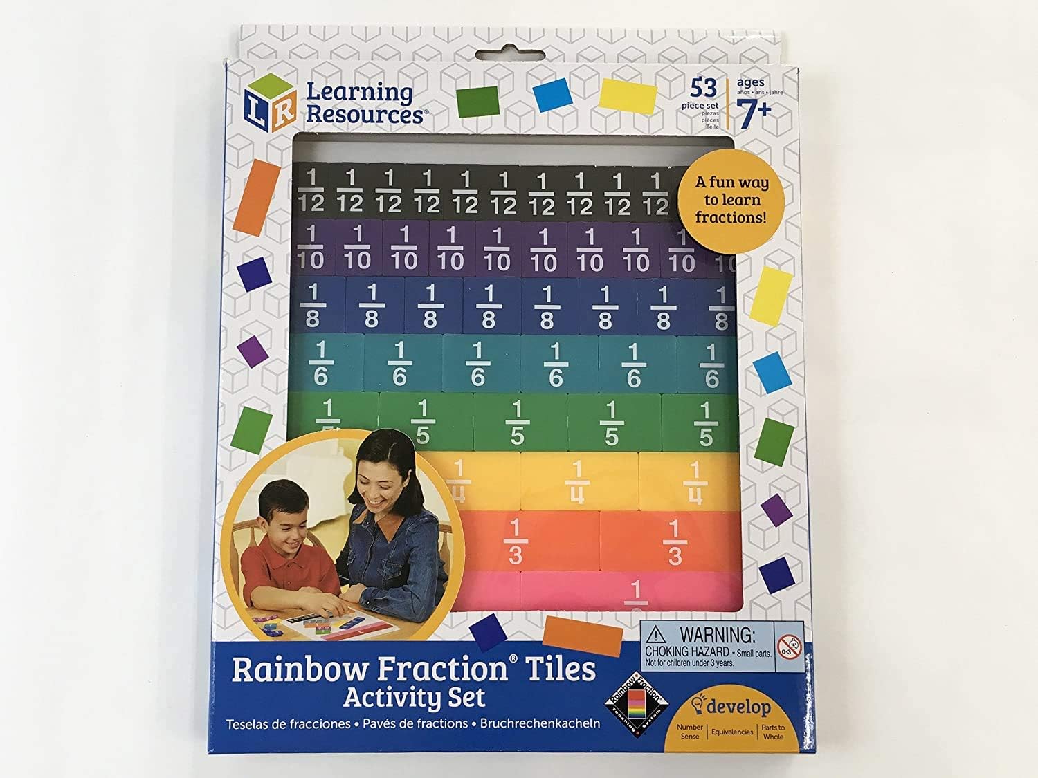 Learning Resources LER0615 Mathematics Teaching Materials [Learn Fractions, Decimals, %] Tower Cube, Genuine Product & Learning Resources Learning Resources Mathematics Teaching Material, Fraction,