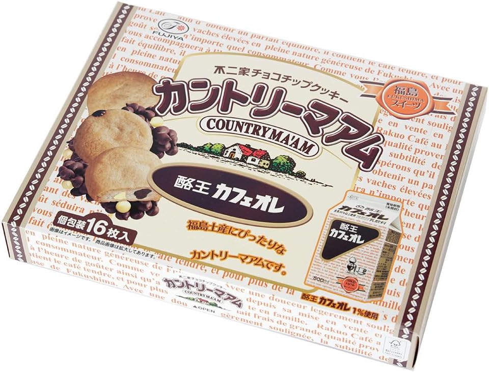 【Fukushima Limited】 16-piece Country Ma'am (Rakuoh Cafe au Lait)'