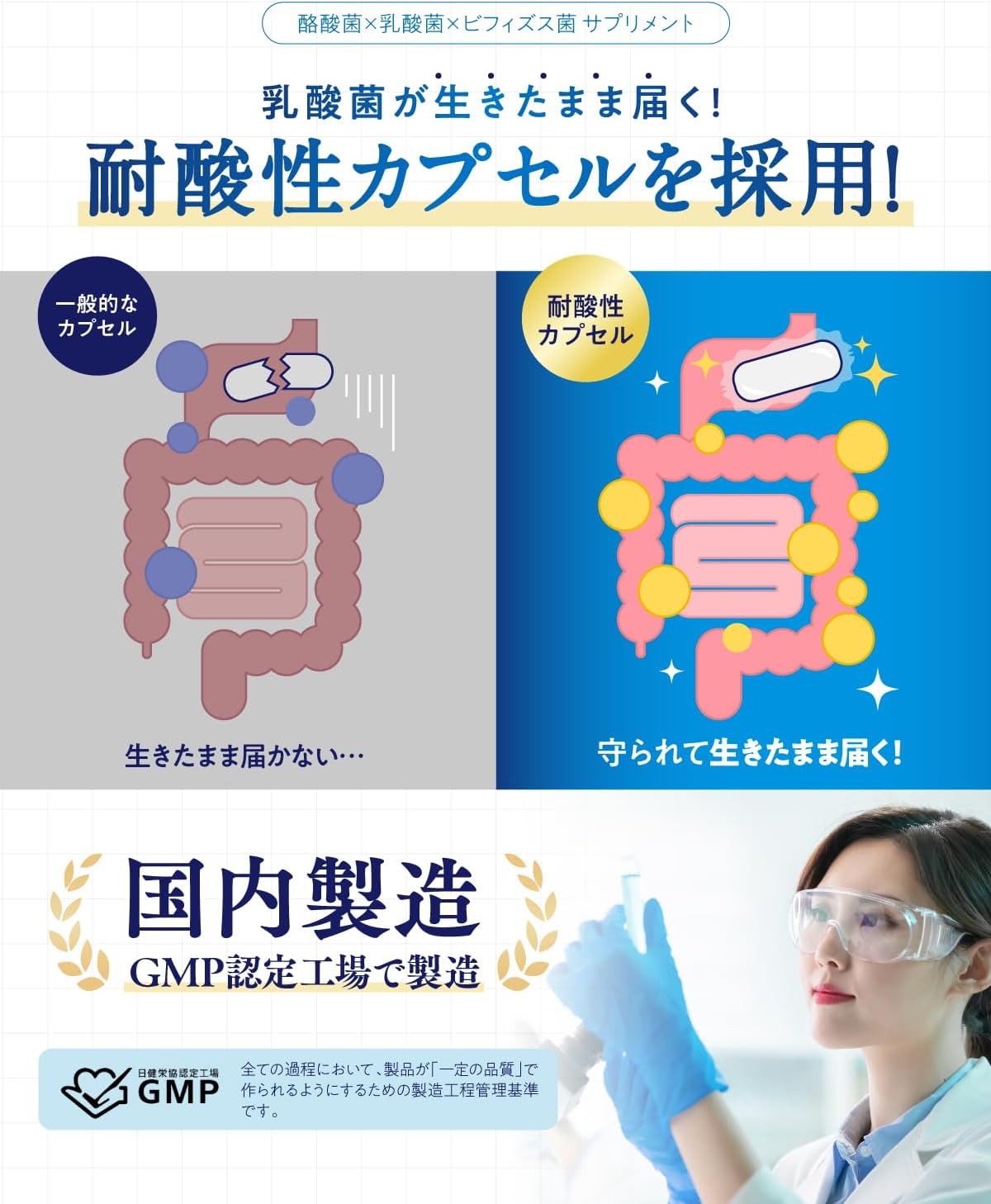 【3 Billion Live Butyric Acid Bacteria Luxuriously Formulated】BIFIRAL Butyric Acid Bacteria Supplement 3 Billion 30-Day Supply Lactic Acid Bacteria Bifidobacteria Made in Japan Bacterial Activity