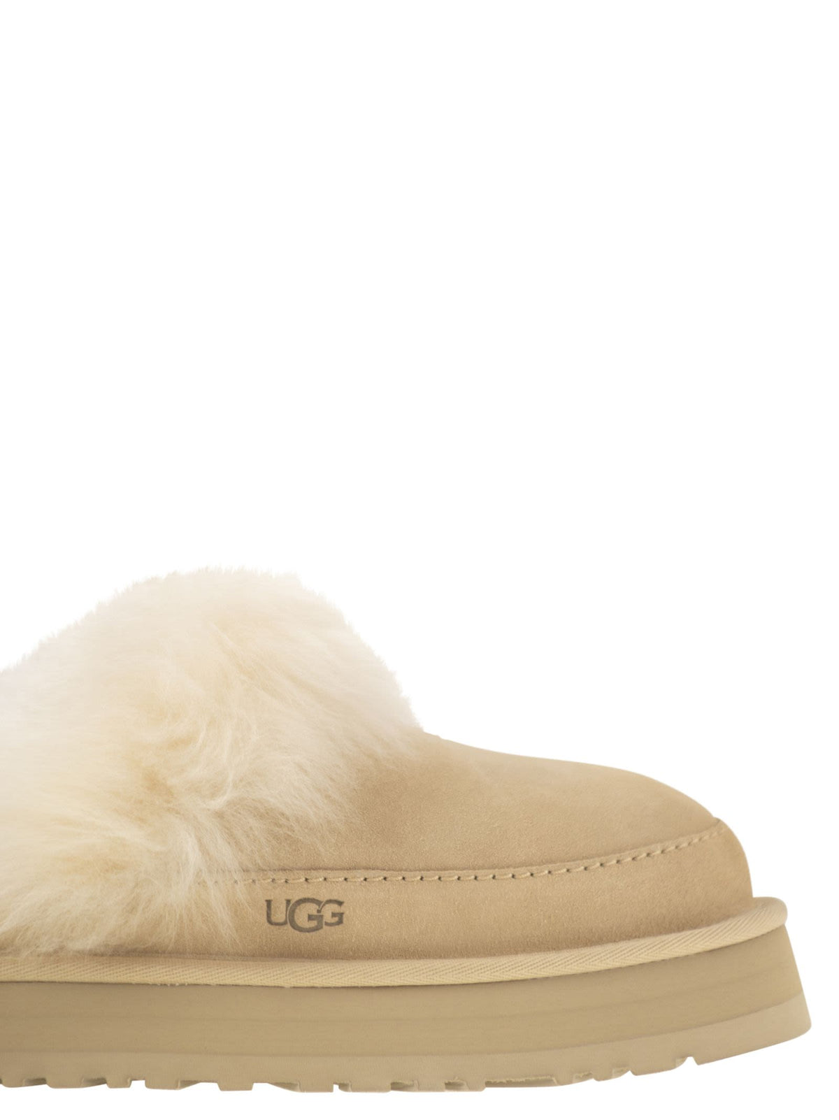 Ugg Ugg ディスケット シャレー スリッパ ファーとプラットフォーム付き - Image 7