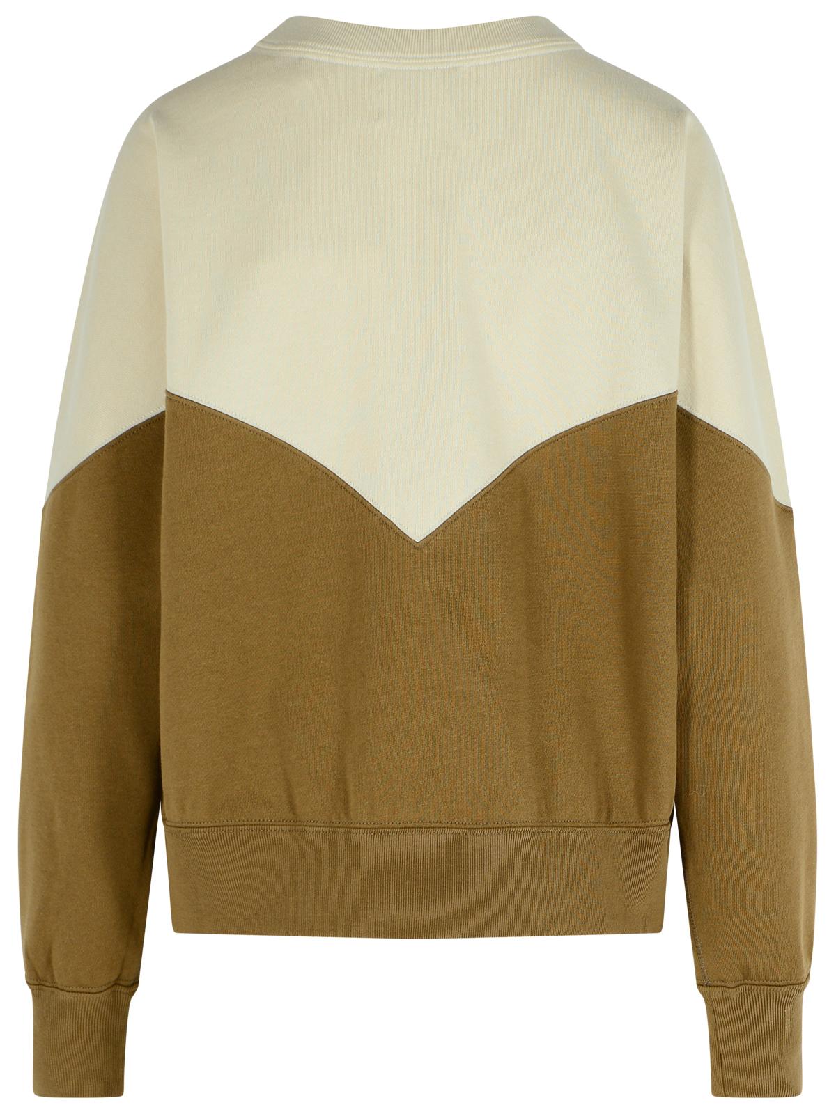 Marant イザベル・マラン・エトワイル 'カーキ・ヒューストン'ダークコットンブレンドスウェットシャツ - Image 7