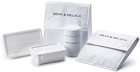 DEAN & DELUCA Lunch Box, Medium, White, 27.6 fl oz (800 ml), Microwavable, Dishwasher Safe, Bento Lunch Box, Compact, Simple