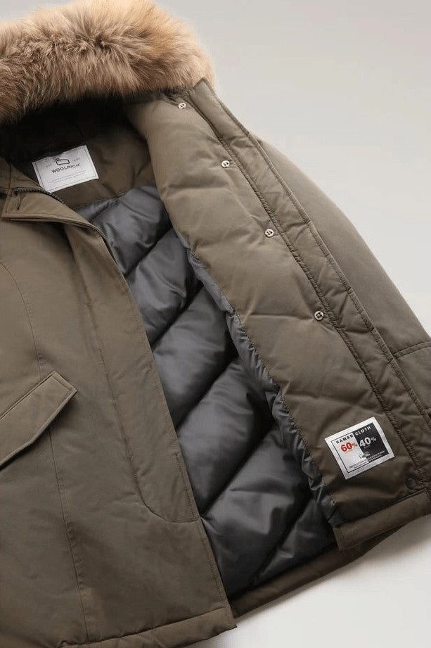 Woolrich ウールリッチパーカアークティックレディースコットングリーン/ダークグリーン - Image 7