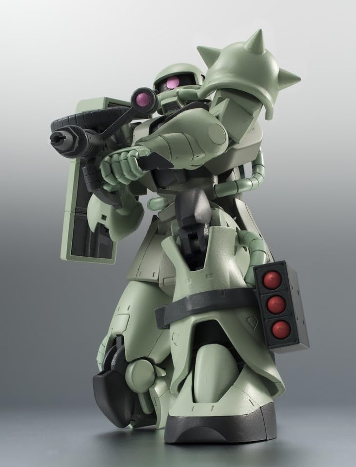 TAMASHII NATIONS Robot Spirits Mobile Suit Gundam MS-06 Mass Production Zaku Ver. A.N.I.M.E. (Resale Version), Approx. 4.9 inches (125 mm), PVC & ABS Pre-painted Action Figure
