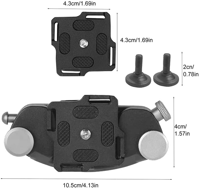 yuchurey Camera Holster Quick Release Camera Holder Shoulder Holster 1/4 Screw Camera Backpack Mountaineering Travel Backpack Clip Capture Type Easy Take Off Camera Screw Carabiner Belt Clip for Canon