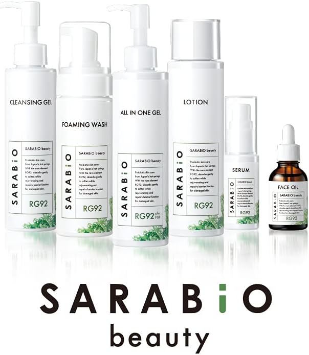 Sarabio All-in-One Gel (Moisturizing Gel) (Additive-Free Hot Spa-derived Ingredients, 6 in 1) [Lotion, Milky Lotion, Serum, Cream Pack, Makeup Base] 6.3 oz (180 g)