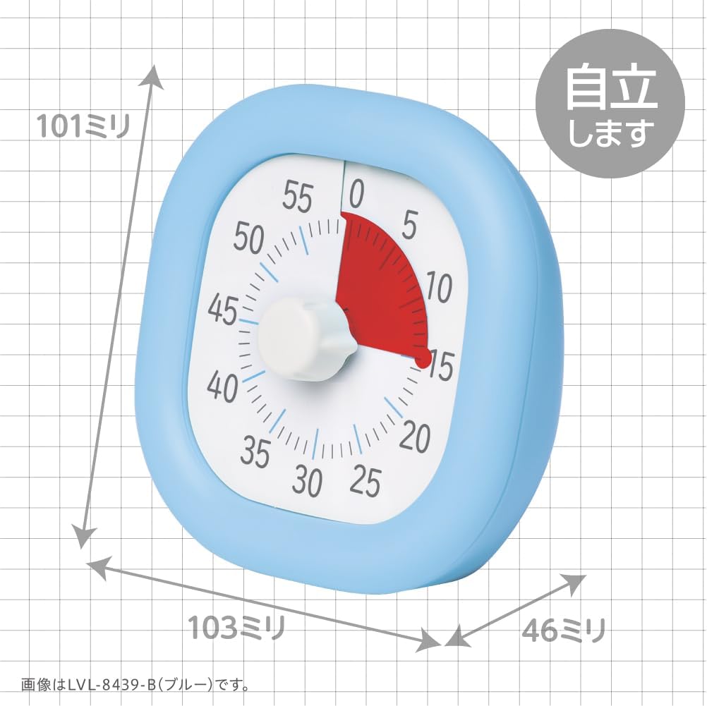 Sonic LVL-8439-B Toki Sapo Timer, 3.9 inches (10 cm), Blue