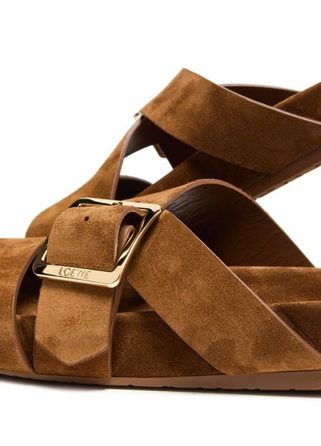LOEWE Ease Buckle slide in suede - Image 7