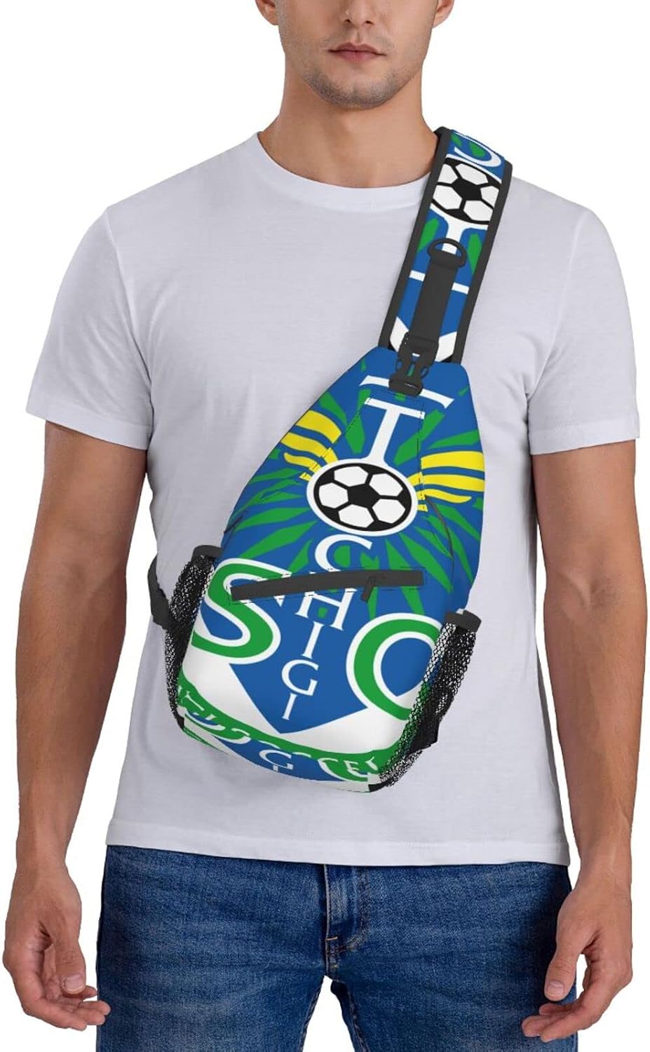 Tochigi Soccer Club Shoulder Bag, Large Capacity, Shoulder Bag, Crossbody Bag, Work Commute, School, Travel, Events, Anime, Moe Goods, Multifunctional, Lightweight, Unisex, Gift, Sports School Bag,