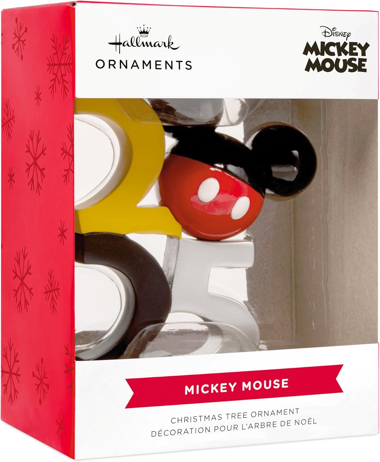 Hallmark Disney Mickey Mouse Icon 2025 Adorno Navideño Colgante, Regalos para Fans de Disney