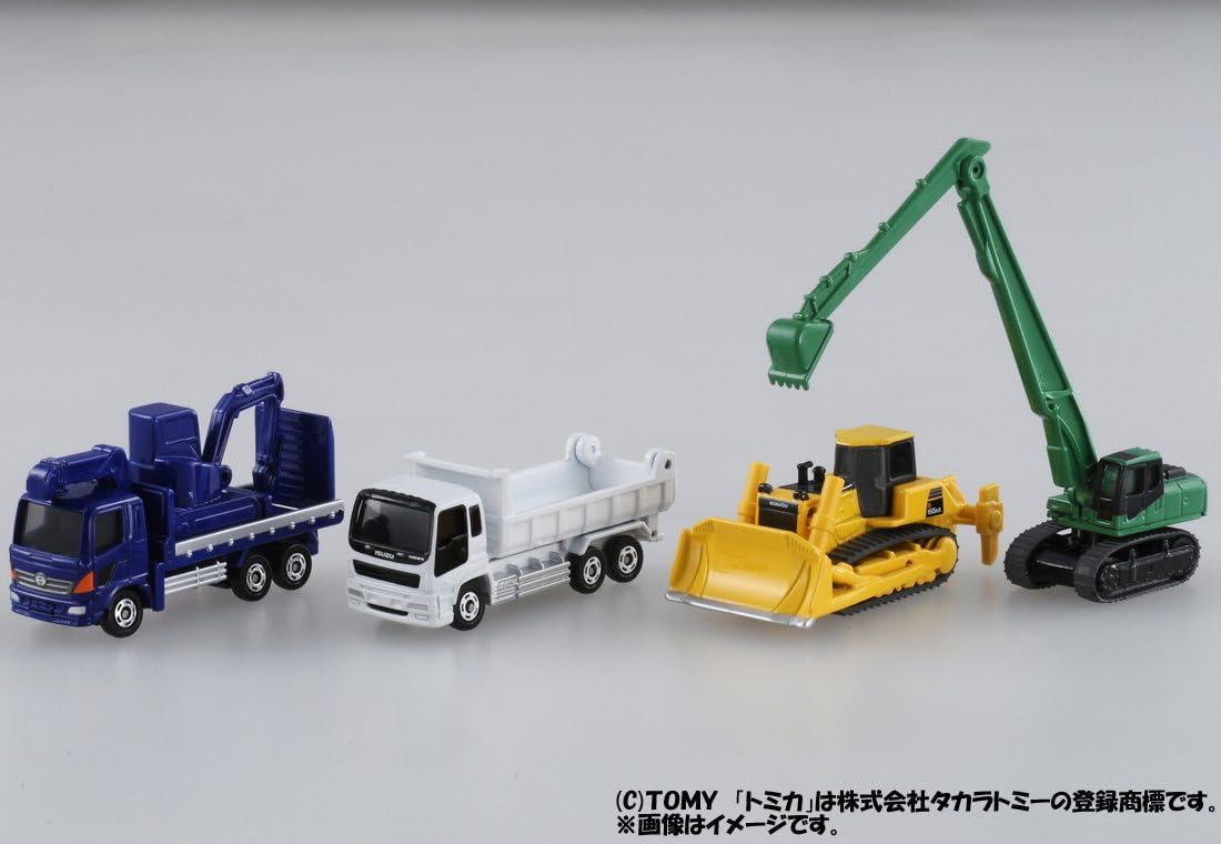 Takara Tomy Tomica Construction Vehicle Set 5, Mini Car, Car, Toy, Unisex, Ages 3 and Up, Toy Safety Standards Compliant, ST Mark Certified, TOMICA