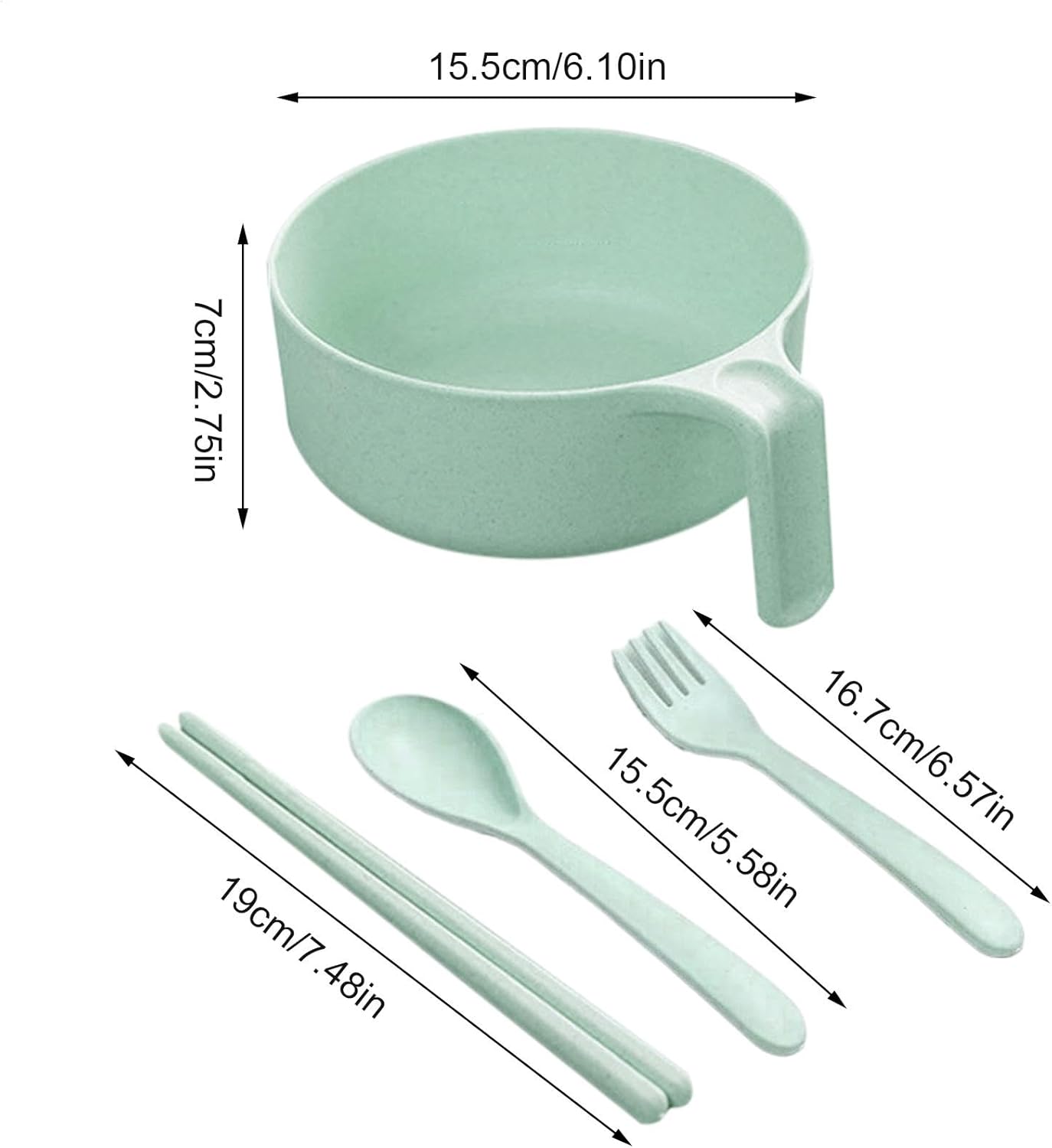 Ramen Bowl Set - Ramen Bowl Set, Ramen Pot Set - Noodle Bowl with Handle and Lid for Instant Ramen Don Soba, Noodle Bowl with Handle and Lid for Asian Cuisine Microwave Ramen Bowl Set Microwave Noodle