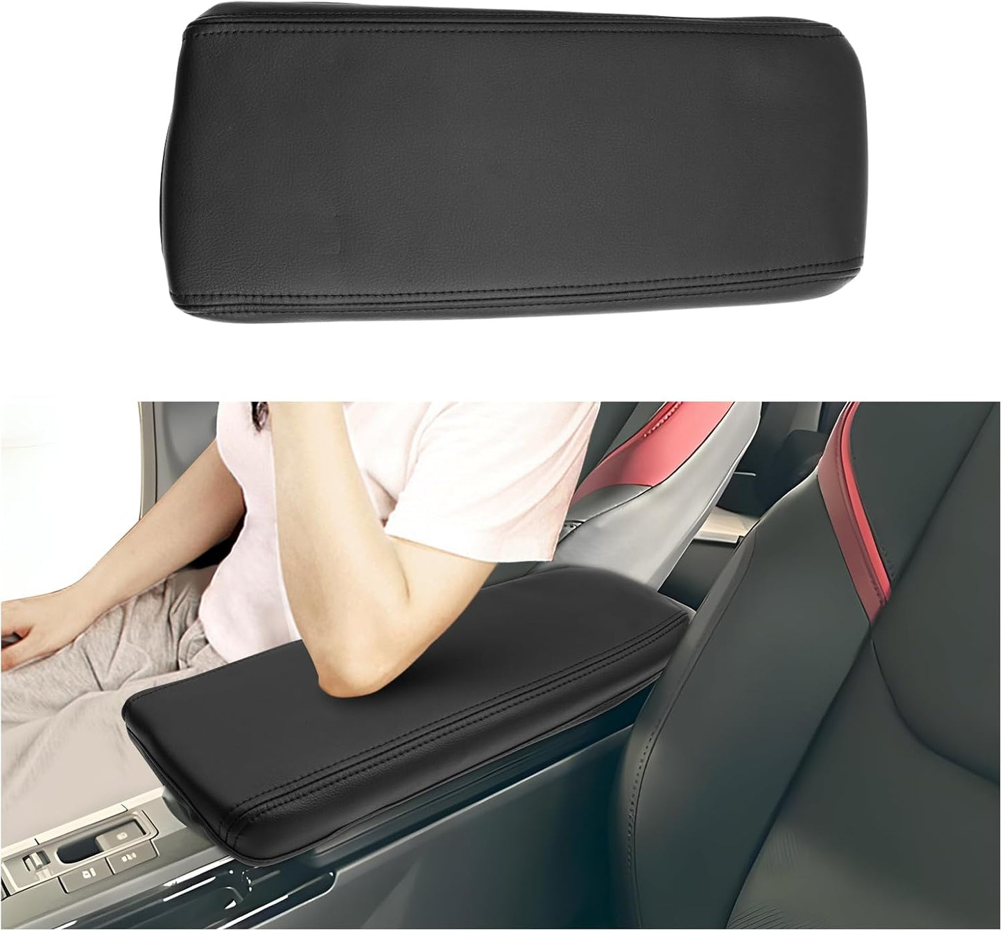 SXCY Toyota New Prius 60 Series Armrest Cover, Prius 60 Console Cover, Prius 65 Series, Center Console Cover, Scratch Resistant, Stain Prevention, Prius 60, Armrest Cover, Cushion, Armrest Pad, Prius