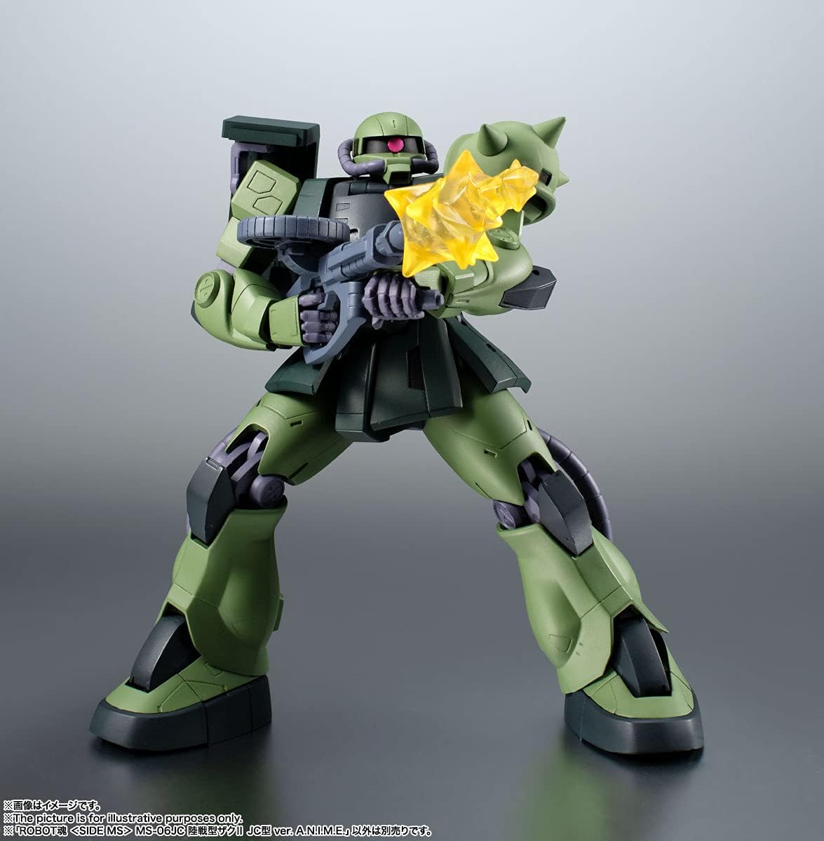 Robot Spirits BAS62984 Mobile Suit Gundam 08th MS Platoon [SIDE MS] MS-06JC Land Battle Type Zaku II JC Type Version A.N.I.M.E. Approx. 4.9 inches (125 mm), PVC & ABS Pre-painted Action Figure