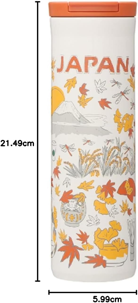 Starbucks Been There Series Stainless Steel Bottle, Japan Limited, 16.1 fl oz (473 ml), Local Limited, White, 16.1 fl oz (473 ml), New Model, Gift, Brand, Christmas