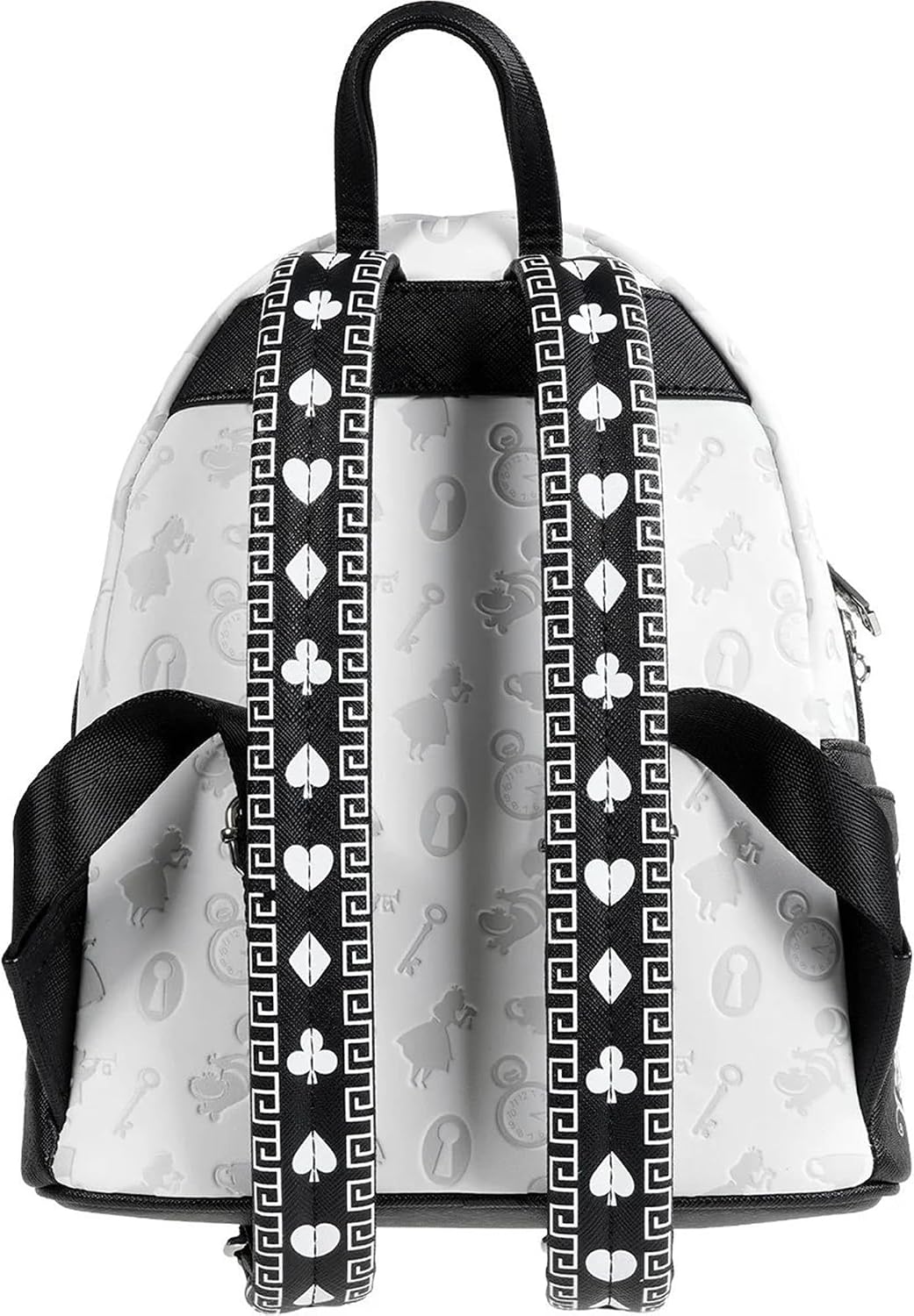 Loungefly Disney Alicia en el país de las maravillas - Mini-mochila | Piel sintética, detalles bordados y bordados, correas ajustables