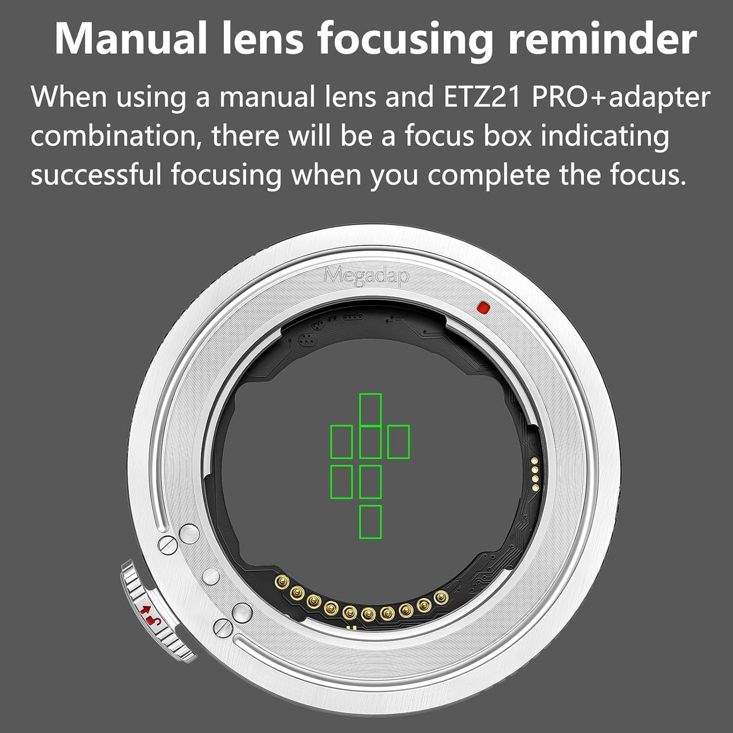 Megadap ETZ21 Por+ Auto Focus Adapter Compatible with Sony FE Sigma Tamron FE Series Lens for Nikon Z Mount Camera