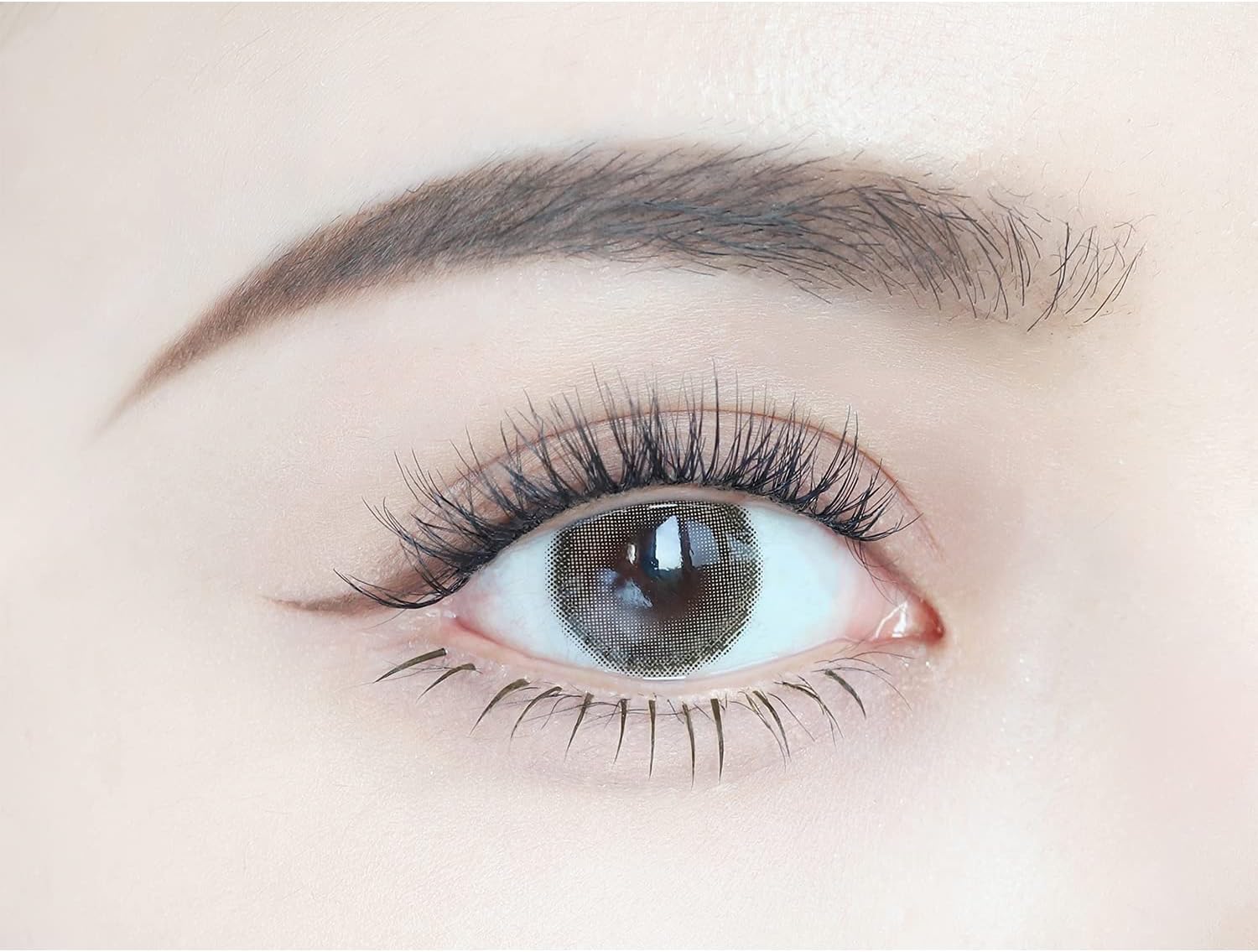 Beauty Yelashes, Natural Point Fit, Supernatural, Handmade, Natural Brown, 80 Bundles, 0.2 inches (4 mm) + 0.2 inches (5 mm), MR & GREEN Limited Edition