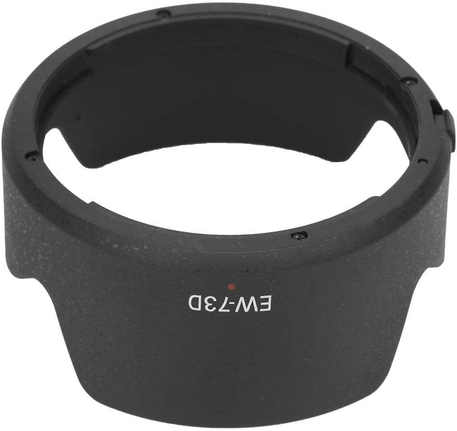 Camera Lens Hood for Canon EF-S, EW-73D Plastic Camera Lens Hood Shade EF-S 18-135mm f/3.5-5.6 IS USM Lens, Lens Hood for Lighting Photography, Night Photography