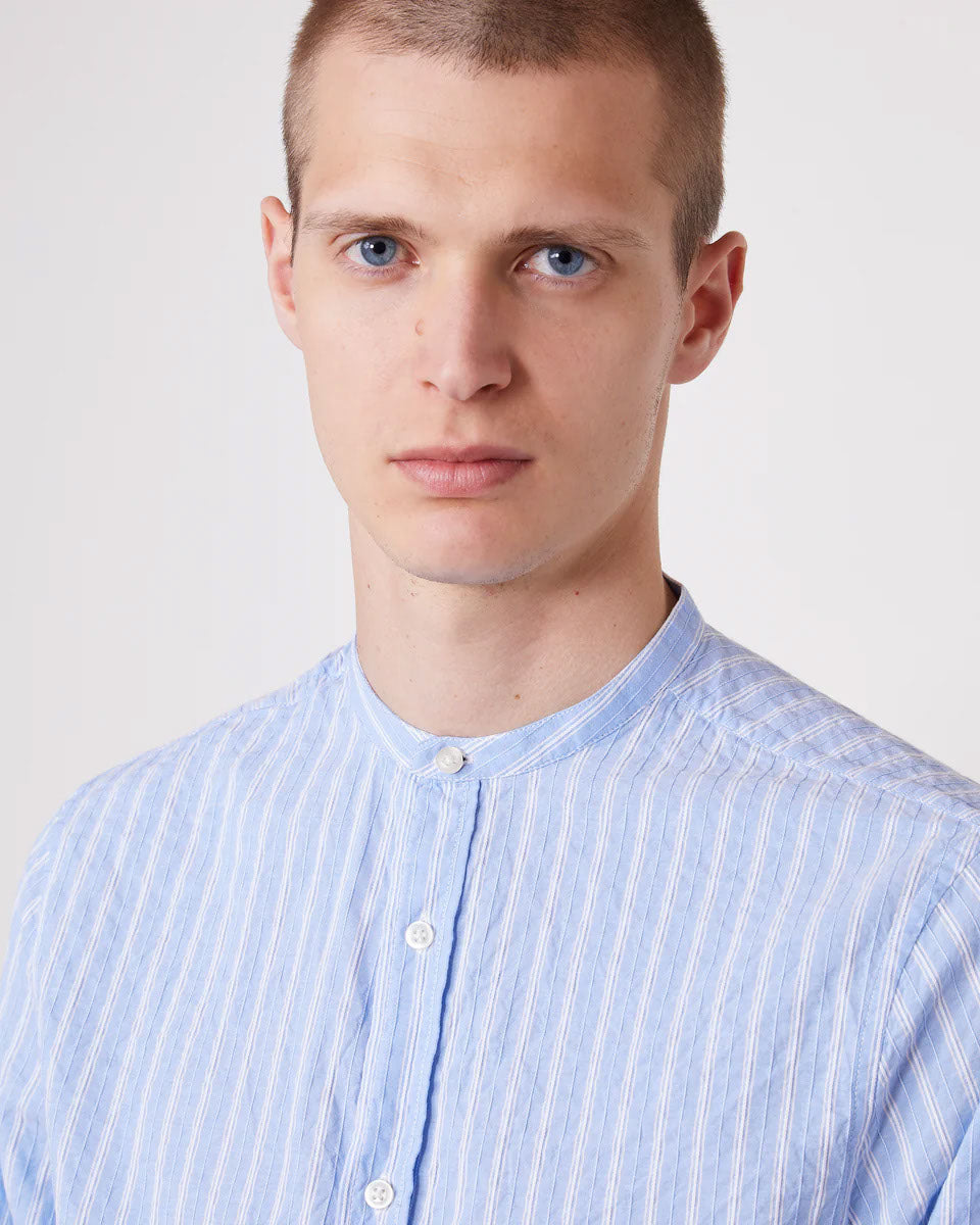 Off Officine Generale Shirts Blue - Image 7