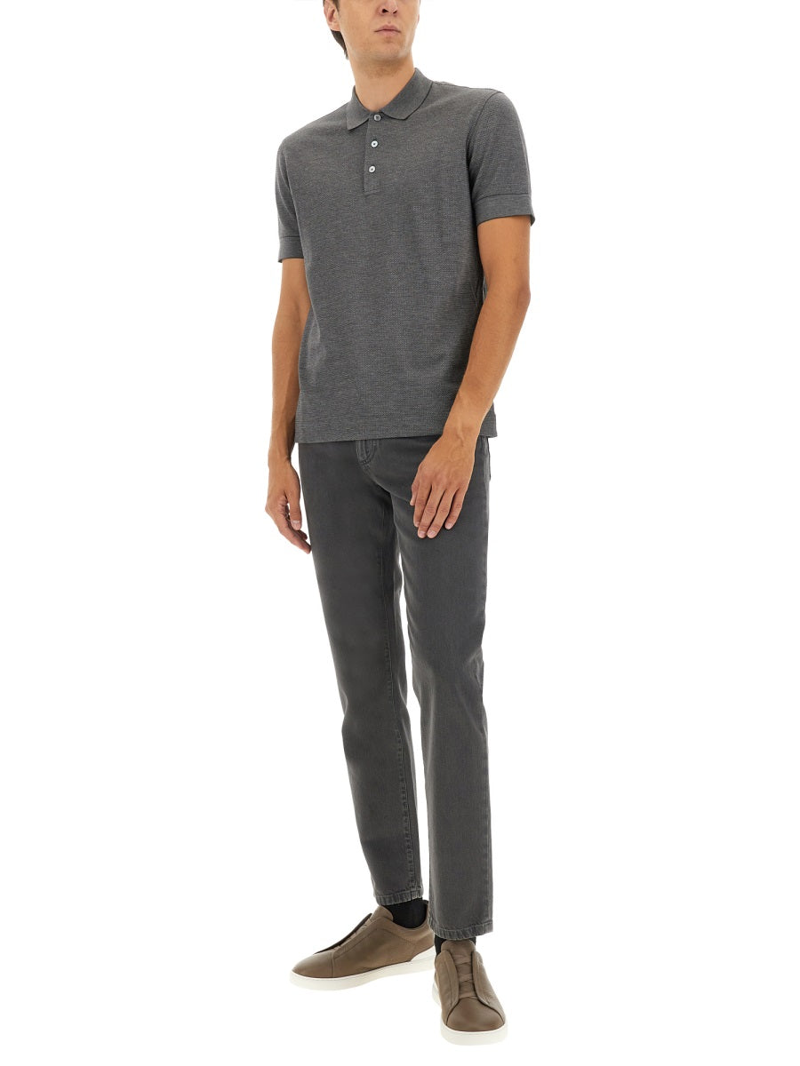 Zegna ゼンナコットンブレンドポロシャツ - Image 7