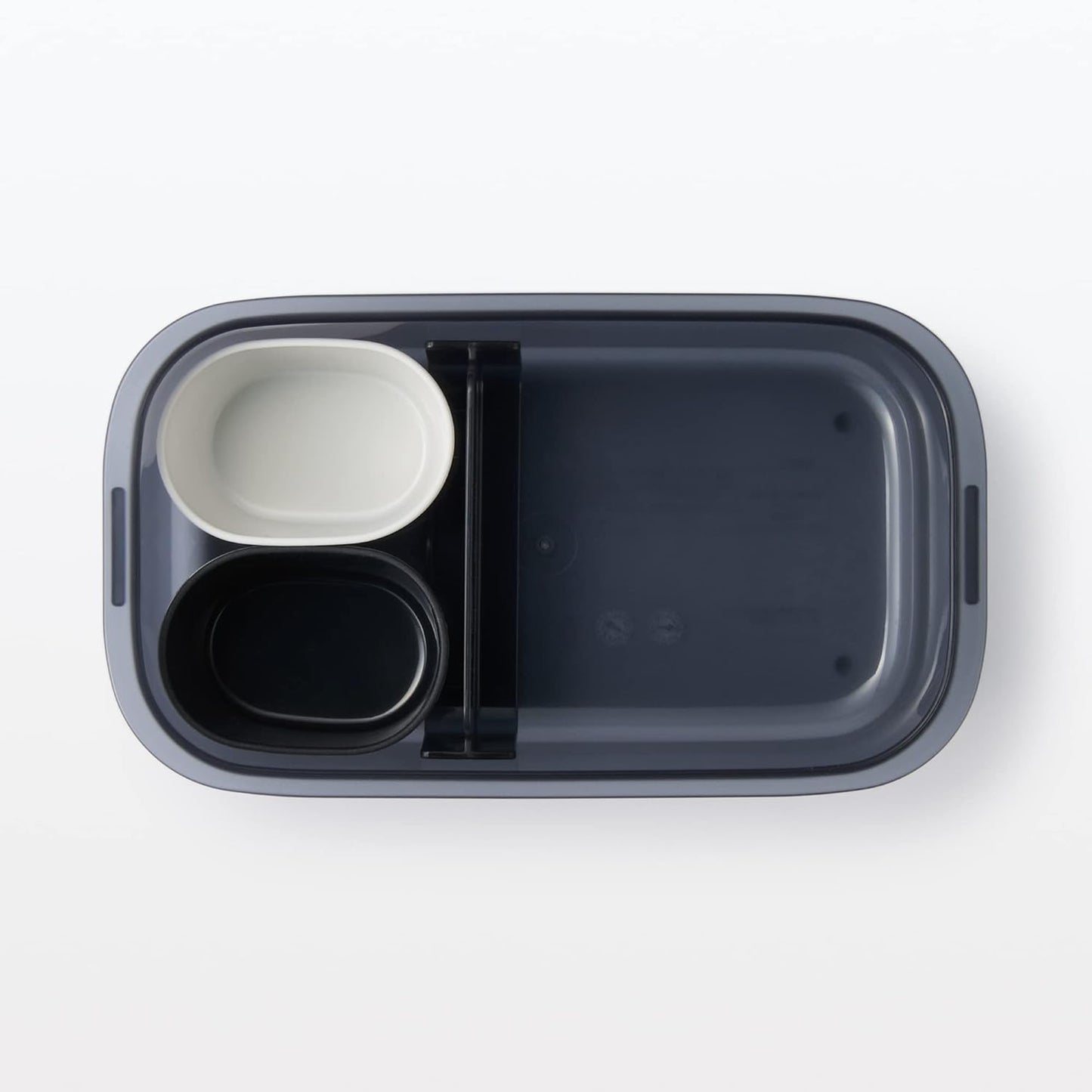 Mu-in Ryohin Easy-to-Wash Bento Box, Black, 500mL, 82994292