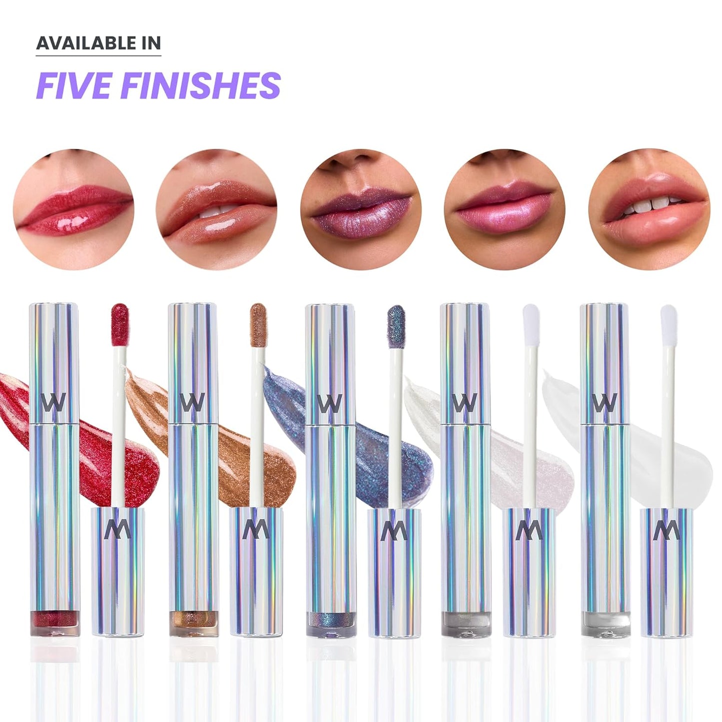 Wonderskin Brillo de Labios Blading Top Gloss, Brillo de Labios con Purpurina Dorada, Maquillaje de Labios Hidratante y de Acabado de Alto Brillo (Purpurina Dorada)