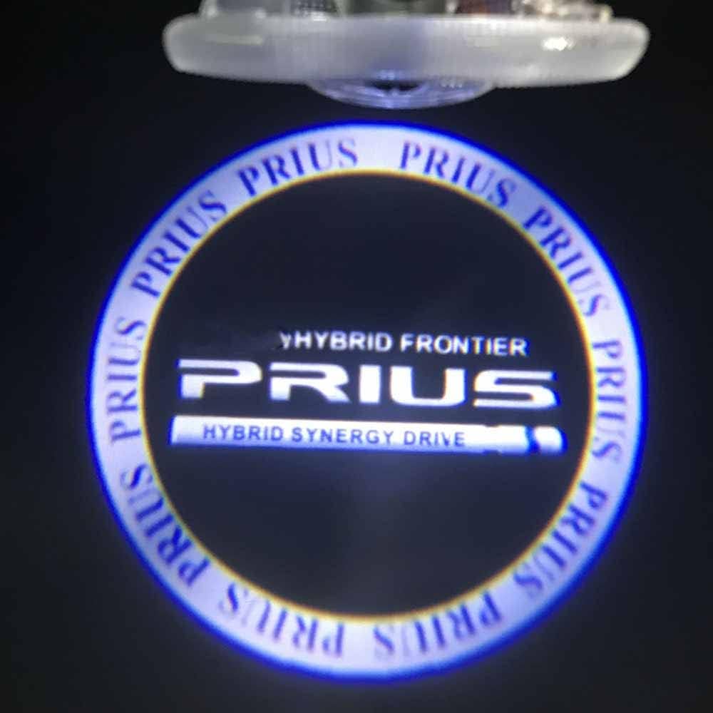 Vehicle Courtesy Lights, Door Welcome Lights, Courtesy Lamps, Laser Logo Lights, LED Logo Projection, Angle Adjustment Feature, 2-Piece Set, Silver