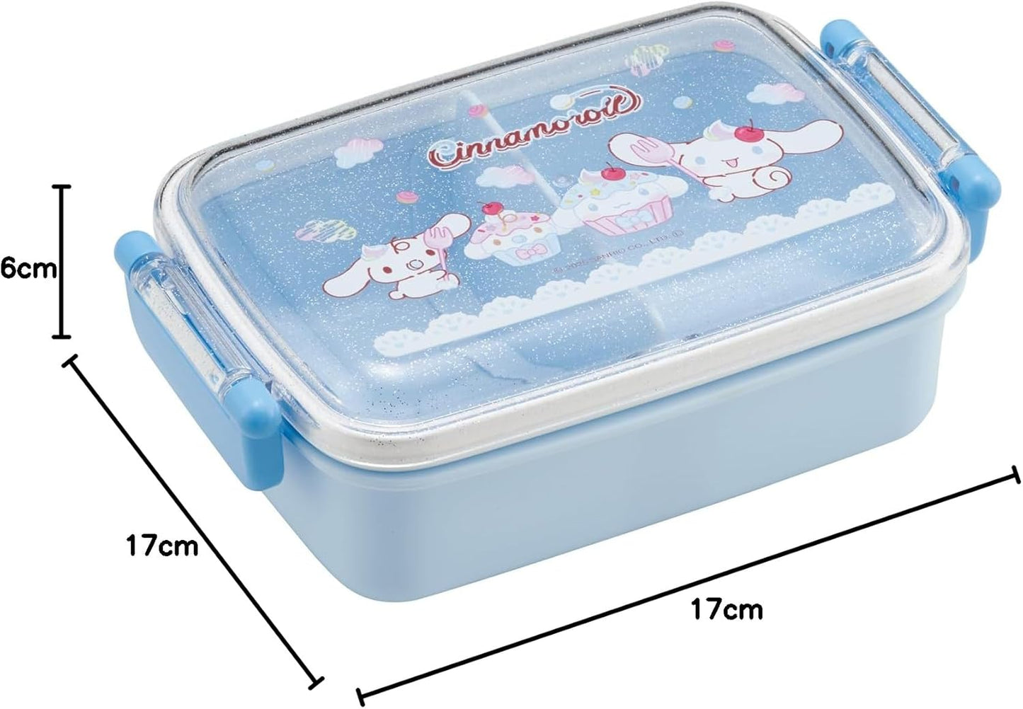 Skater Children's Bento Box Lunch Box 450ml (15.2 fl oz) Sanrio Cinnamoroll Fancy Snacks Weets Girls RBF3AN-A