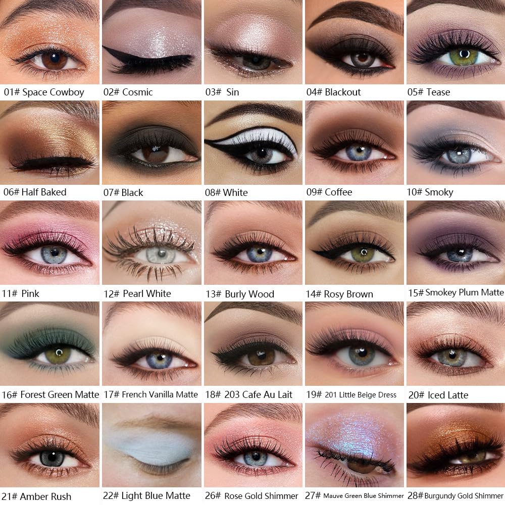 Kaely Maquillaje de sombra de ojos individual prensado, marrón nude claro mate altamente pigmentado, paleta de sombras de ojos monocromáticas altamente pigmentadas, mini sombra de ojos en polvo neutro impermeable, sombras para ojos, ligero mezclable, 13