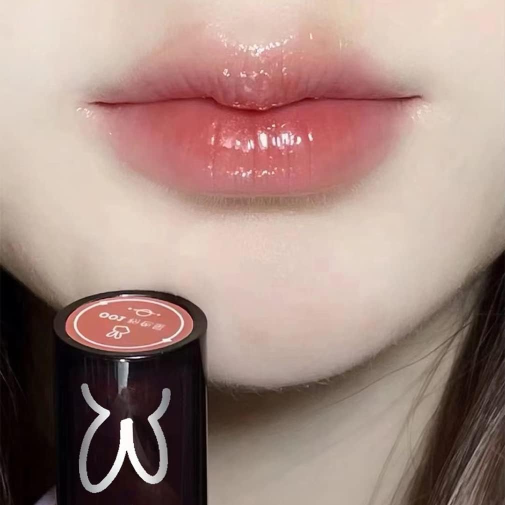 Lip Tint, Mirror Tint, Moisturizing, Glitter, High Color, Long Lasting, Lipstick, Gloss, Moisturizing, Non-Stick Lip Mask, Lip Gloss, Won't Fall Off, Popular, Red Lip, 9 Colors, Chinese Cosmetics