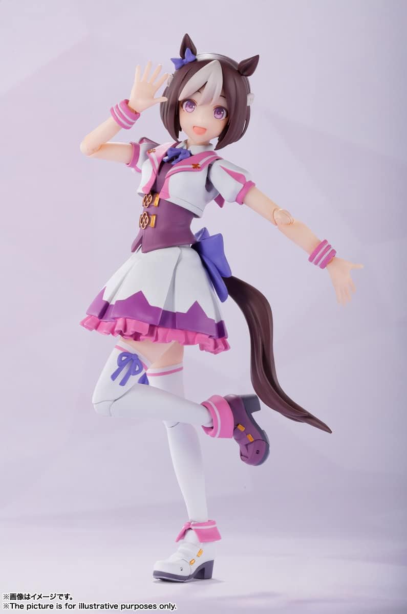 S.H. Figuarts Uma Musume Pretty Derby Special Week, Approx. 5.1 inches (130 mm), PVC & ABS, Pre-painted Action Figure