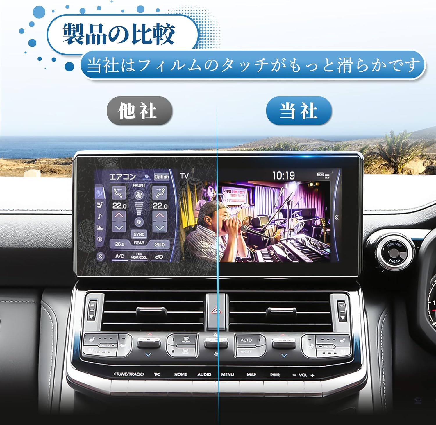 3 Pack Navigation Protective Film Tempered Glass Navigation + Rear Monitor Protective Film For Toyota Rankle 300 FJA300W/VJA300W R3.8~ Current Navigation Protective Film 12.3 Inch Rear Display