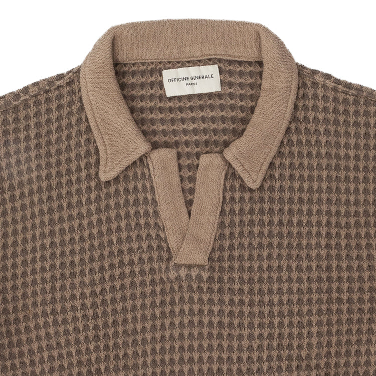 Off Officine Generale Tシャツとポロスブラウン - Image 7